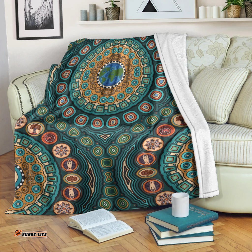 Aboriginal Blanket Aboriginal Earth Dot Painting
