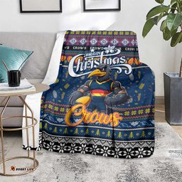 Crows Football Xmas Blanket Australia AFL Mascot