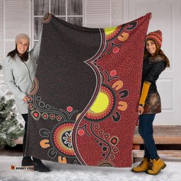 Aboriginal Blanket Aboriginal Sun Flower Dot Painting