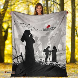 ANZAC Day Sisters of War The Unsung Heroes Premium Blanket