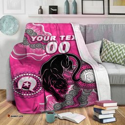 Custom Personalised Panthers Rugby NAIDOC Aboriginal Blanket