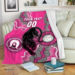 Custom Personalised Panthers Rugby NAIDOC Aboriginal Blanket