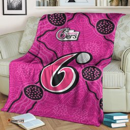 Sydney Sixers Blanket Aboriginal Dot Painting