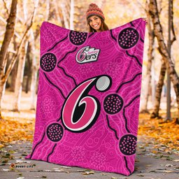 Sydney Sixers Blanket Aboriginal Dot Painting