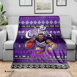 Freo Football Xmas Blanket Australia AFL Mascot