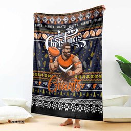 Giants Football Xmas Blanket Australia AFL Mascot