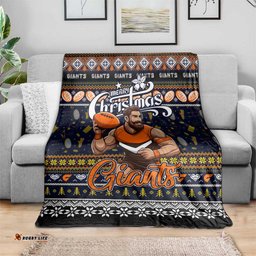 Giants Football Xmas Blanket Australia AFL Mascot