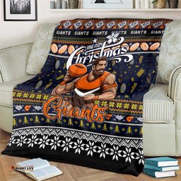 Giants Football Xmas Blanket Australia AFL Mascot
