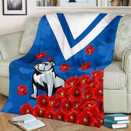 bulldogs premium blanket poppy flowers