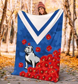 bulldogs premium blanket poppy flowers