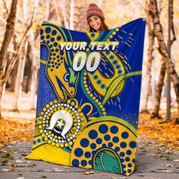 Custom Personalised Eels Rugby NAIDOC Aboriginal Blanket
