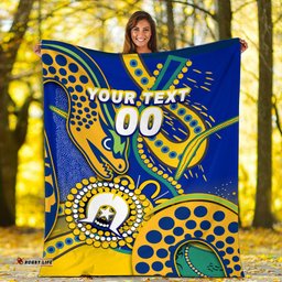 Custom Personalised Eels Rugby NAIDOC Aboriginal Blanket