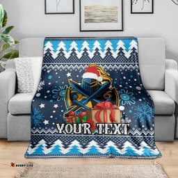 Custom Titans Rugby Blanket Chirstmas Vibe