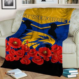 Eagles ANZAC Day Indigenous Art Blanket