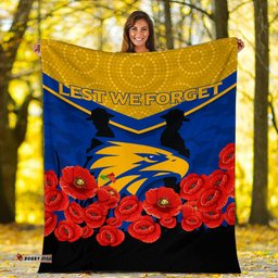 Eagles ANZAC Day Indigenous Art Blanket