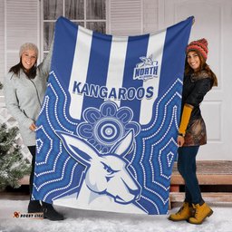melbourne football premium blanket north kangaroos 1869 aboriginal art