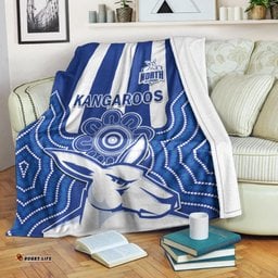 melbourne football premium blanket north kangaroos 1869 aboriginal art