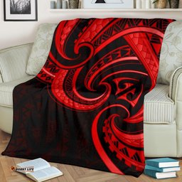 new zealand maori mangopare premium blanket polynesian red