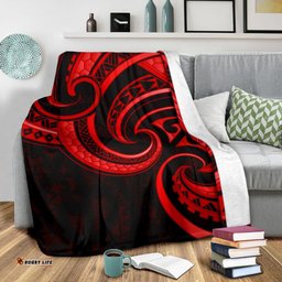 new zealand maori mangopare premium blanket polynesian red