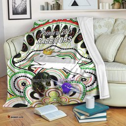 South Sydney Rabbitohs Premium Blanket Indigenous Premiers The King White