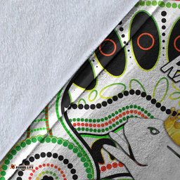 South Sydney Rabbitohs Premium Blanket Indigenous Premiers The King White
