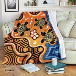 Aboriginal Premium Blanket Indigenous Art Patterns Ver04