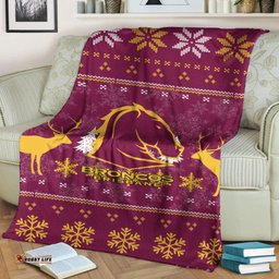 brisbane broncos blanket christmas ugly