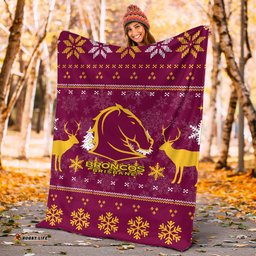 brisbane broncos blanket christmas ugly