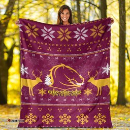 brisbane broncos blanket christmas ugly