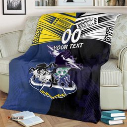 Custom DragonsCowboys Combine StormWarriors Blanket Sport Style Version 01