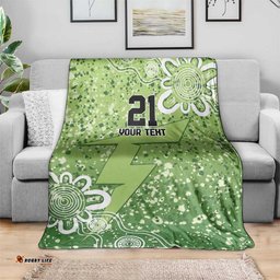 Australian Thunder Cricket Custom Blanket Minimalism Aboriginal