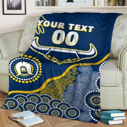 Custom Personalised Cowboys Rugby NAIDOC Aboriginal Blanket