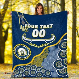 Custom Personalised Cowboys Rugby NAIDOC Aboriginal Blanket