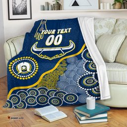 Custom Personalised Cowboys Rugby NAIDOC Aboriginal Blanket