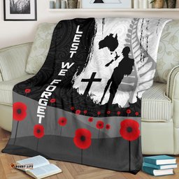 ANZAC Day Premium Blanket, New Zealand Australia Lest We Forget
