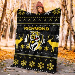 Richmond Football Club Blanket Christmas Ugly Style