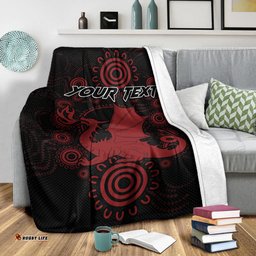 St. George Rugby Blanket Custom Indigenous Dragons Blanket