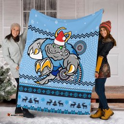 New South Wales Premium Blanket - Australia Ugly Xmas With Aboriginal Patterns For Die Hard Fans