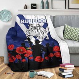 canterbury bankstown bulldogs anzac day camo blanket