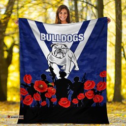 canterbury bankstown bulldogs anzac day camo blanket