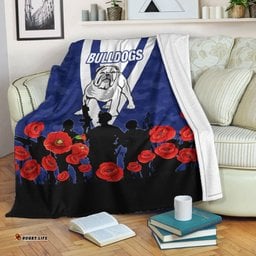 canterbury bankstown bulldogs anzac day camo blanket