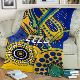 Eels Rugby Aboriginal Art Blanket