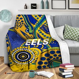 Eels Rugby Aboriginal Art Blanket