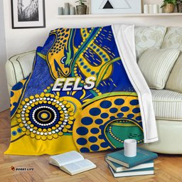 Eels Rugby Aboriginal Art Blanket