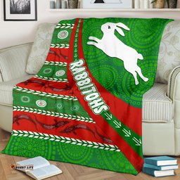 South Sydney Rabbitohs Aboriginal Premium Blanket Victorian Vibes