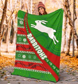 South Sydney Rabbitohs Aboriginal Premium Blanket Victorian Vibes