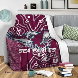 Sea Eagles Rugby Aboriginal Art Blanket