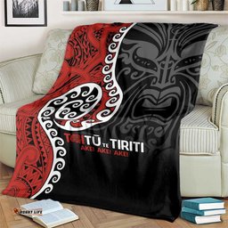 Honour The Treaty New Zealand Blanket Toitu Te Tiriti Ake!Ake!Ake!
