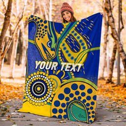 Custom Personalised Eels Rugby Aboriginal Art Blanket