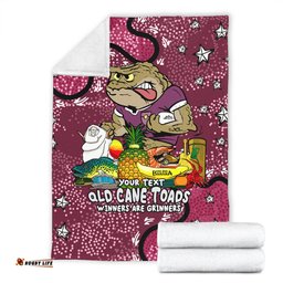 Queensland Cane Toads Custom Blanket - Australian Big Things Blanket